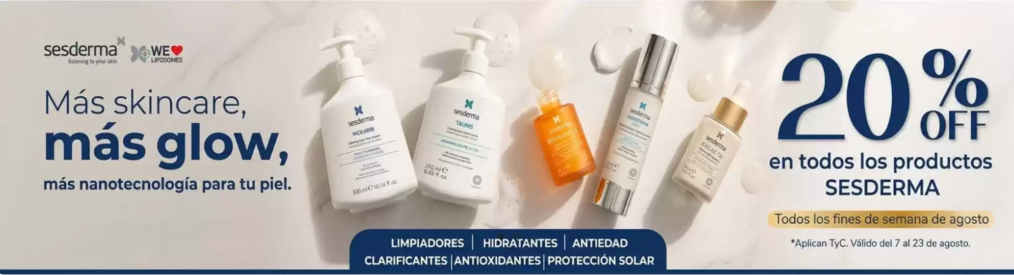 Catálogo Laskin en Siachoque | 20% OFF en todos los productos Sesderma | 2026-08-10T00:00:00.000Z - 2026-08-23T00:00:00.000Z