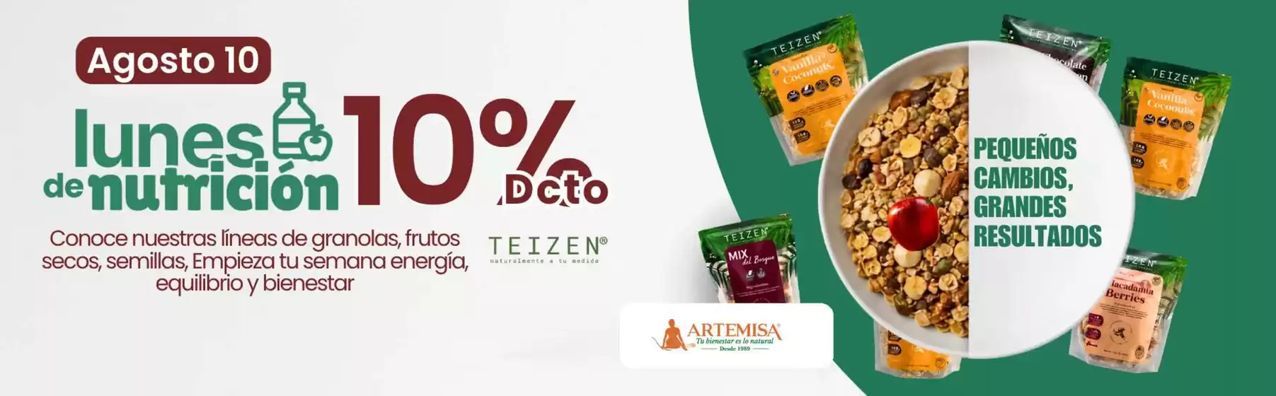 Catálogo Artemisa | Lunes de nutrición 10% DTO | 2026-08-10T00:00:00.000Z - 2026-08-10T00:00:00.000Z