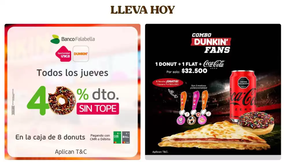 Catálogo Dunkin Donuts | Lleva Hoy | 2026-08-11T00:00:00.000Z - 2026-08-11T00:00:00.000Z