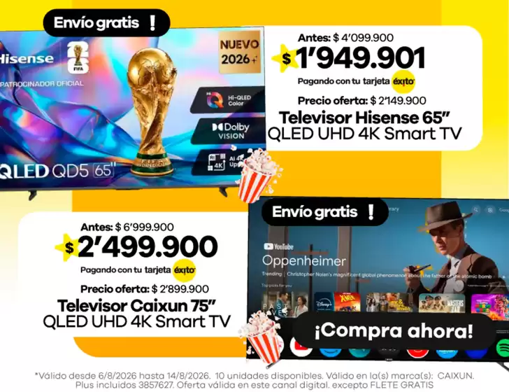 Catálogo Éxito en Firavitoba | Ofertas Éxito | 2026-08-06T00:00:00.000Z - 2026-08-14T00:00:00.000Z