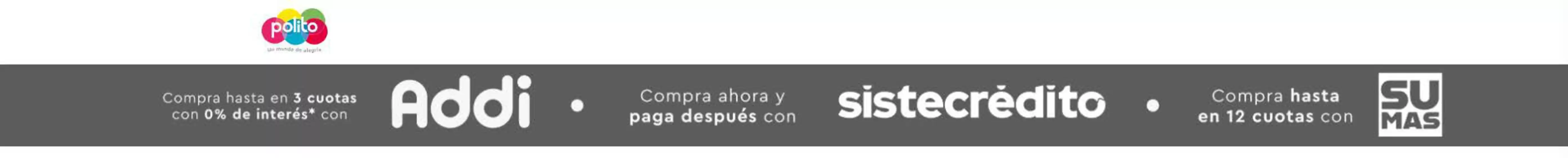 Catálogo Polito | Compra ahora y paga después | 2026-08-12T00:00:00.000Z - 2026-08-31T00:00:00.000Z