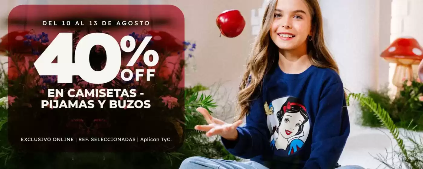 Catálogo MIC | 40% OFF camisetas, pijamas y buzos | 2026-08-12T00:00:00.000Z - 2026-08-13T00:00:00.000Z