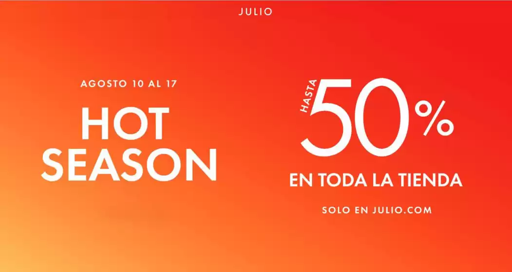 Catálogo Julio | Host Season Hasta 50% OFF | 2026-08-12T00:00:00.000Z - 2026-08-17T00:00:00.000Z