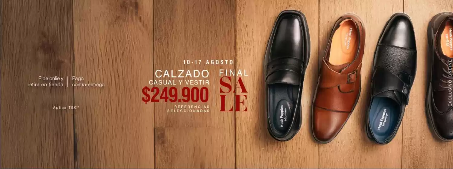 Catálogo Hush Puppies | Calzado Casual y Vestir $249.900 | 2026-08-12T00:00:00.000Z - 2026-08-17T00:00:00.000Z