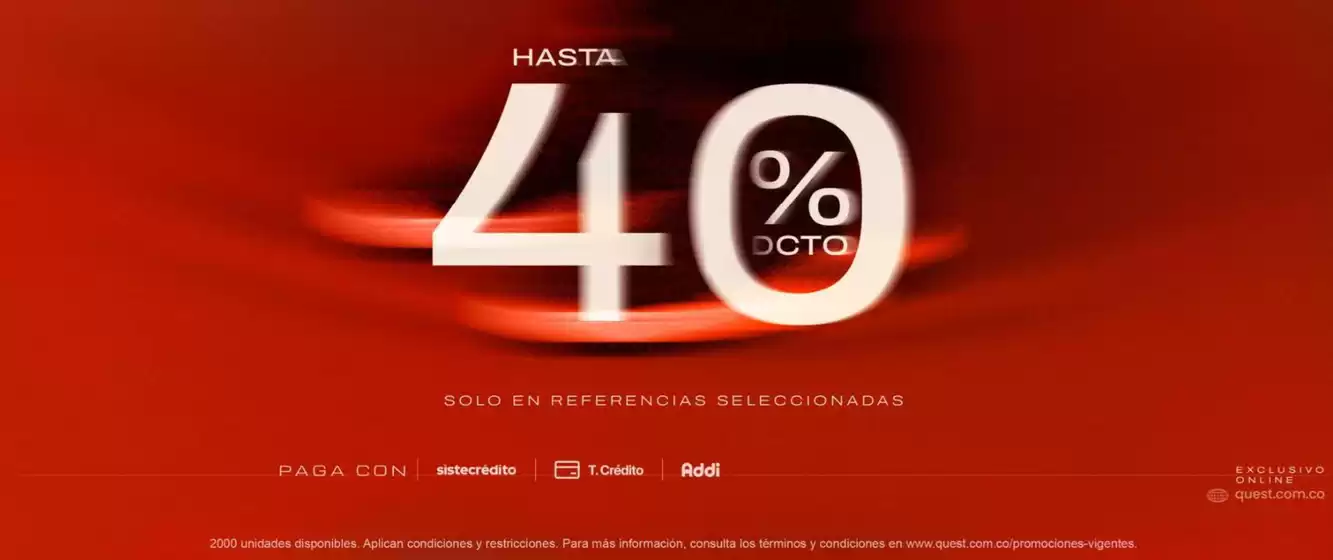 Catálogo Quest | Hasta 40% OFF en Ref. Selecci. | 2026-08-13T00:00:00.000Z - 2026-08-17T00:00:00.000Z