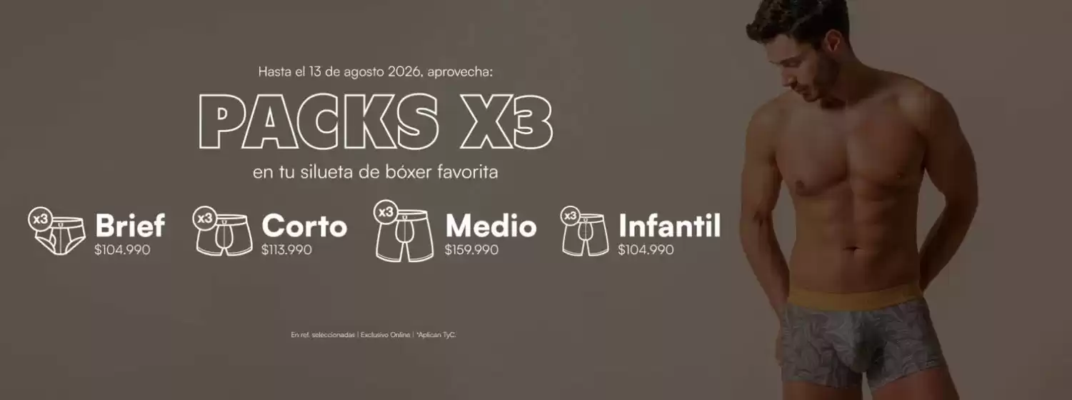 Catálogo Mundo Único | Packs X3 - Desde $104.990 | 2026-08-13T00:00:00.000Z - 2026-08-13T00:00:00.000Z