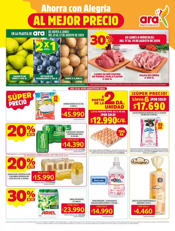 Catálogo Ara | Folleto ahorro s33 | 2026-08-13T00:00:00.000Z - 2026-08-19T00:00:00.000Z