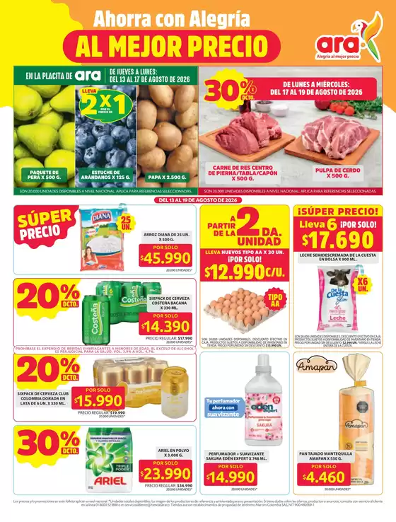 Catálogo Ara | Ofertas Ara | 2026-08-13T00:00:00.000Z - 2026-08-19T00:00:00.000Z