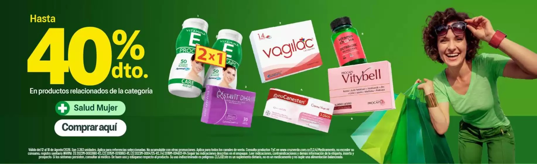 Catálogo Cruz verde | Ofertas principales y descuentos | 2026-08-12T00:00:00.000Z - 2026-08-18T00:00:00.000Z