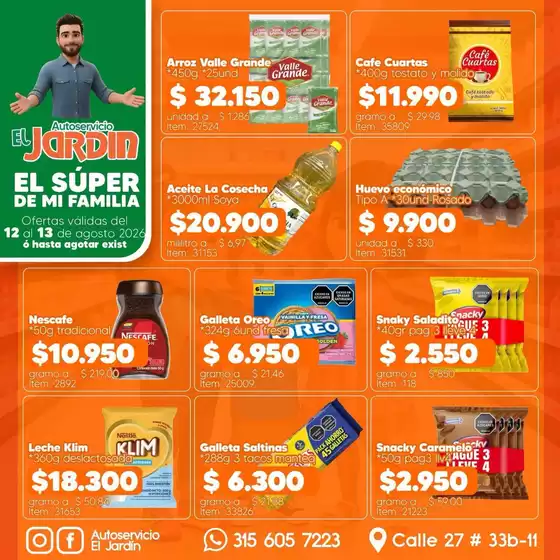 Catálogo Autoservicio El Jardín | Ofertas Autoservicio El Jardín | 2026-08-12T00:00:00.000Z - 2026-08-13T00:00:00.000Z