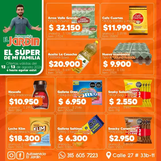Catálogo Autoservicio El Jardín | Súper de tu Familia está contigo | 2026-08-13T00:00:00.000Z - 2026-08-13T00:00:00.000Z