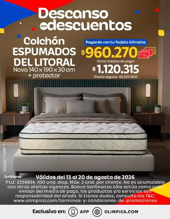 Catálogo Olímpica | Gran variedad de ofertas | 2026-08-13T00:00:00.000Z - 2026-08-20T00:00:00.000Z