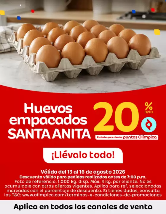 Catálogo Olímpica | Descuentos y promociones | 2026-08-13T00:00:00.000Z - 2026-08-16T00:00:00.000Z
