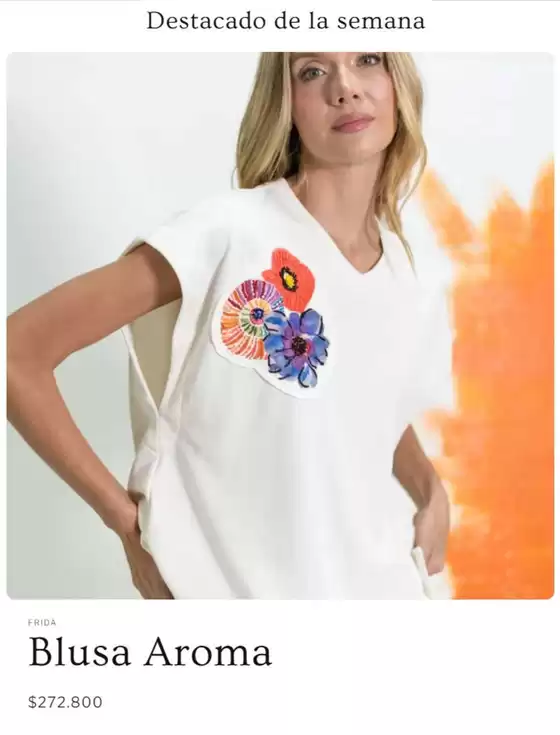 Catálogo Frida Moda | Blusa Aroma $272.800 | 2026-08-13T00:00:00.000Z - 2026-08-16T00:00:00.000Z