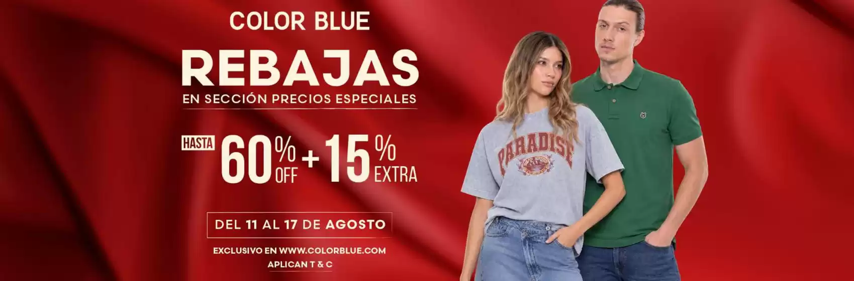 Catálogo Color Blue | Rebajas Hasta 60% OFF + 15% Extra | 2026-08-13T00:00:00.000Z - 2026-08-17T00:00:00.000Z