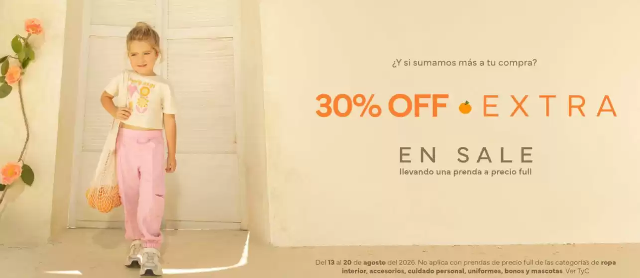 Catálogo Offcorss | 30% OFF Extra en Sale | 2026-08-14T00:00:00.000Z - 2026-08-20T00:00:00.000Z