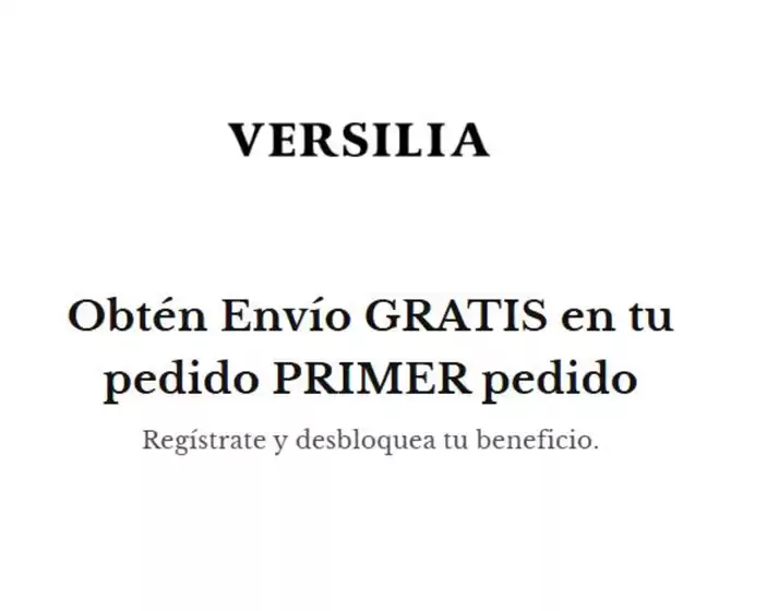 Catálogo Versilia | Envíos Gratis en tu pedido Primer pedido | 2026-08-14T00:00:00.000Z - 2026-08-31T00:00:00.000Z