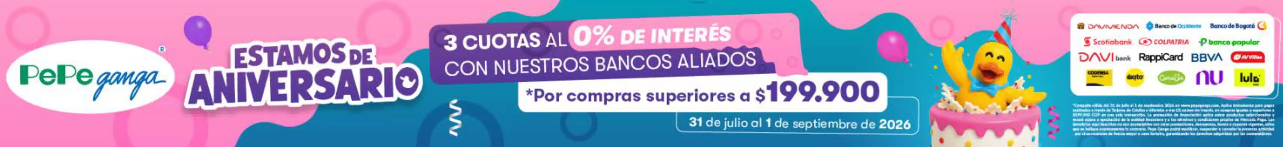 Catálogo Pepe Ganga | 3 cuotas sin interés | 2026-08-14T00:00:00.000Z - 2026-09-01T00:00:00.000Z