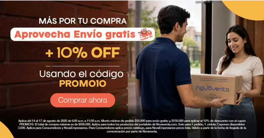 Catálogo Nova Venta | Nuestras mejores gangas | 2026-08-14T00:00:00.000Z - 2026-08-17T00:00:00.000Z