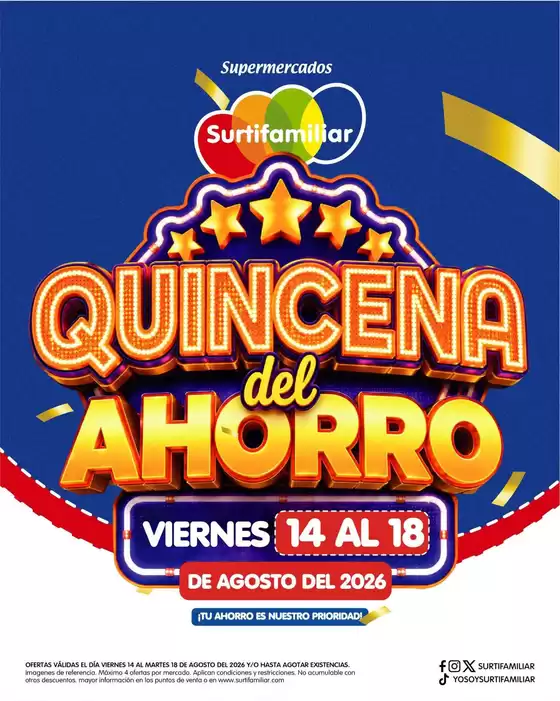 Catálogo Surtifamiliar | Ofertas exclusivas para nuestros clientes | 2026-08-14T00:00:00.000Z - 2026-08-18T00:00:00.000Z
