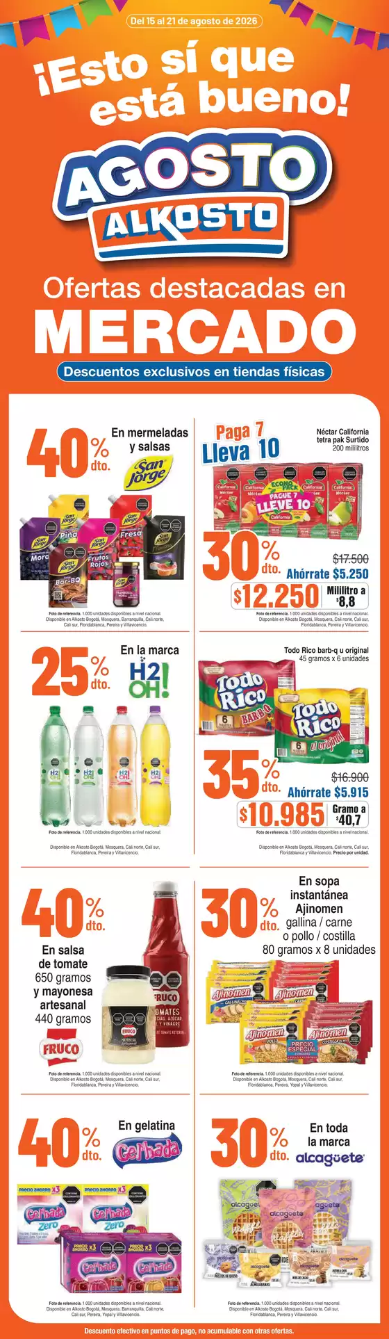 Catálogo Alkosto | Separata mercado | 2026-08-15T00:00:00.000Z - 2026-08-21T00:00:00.000Z