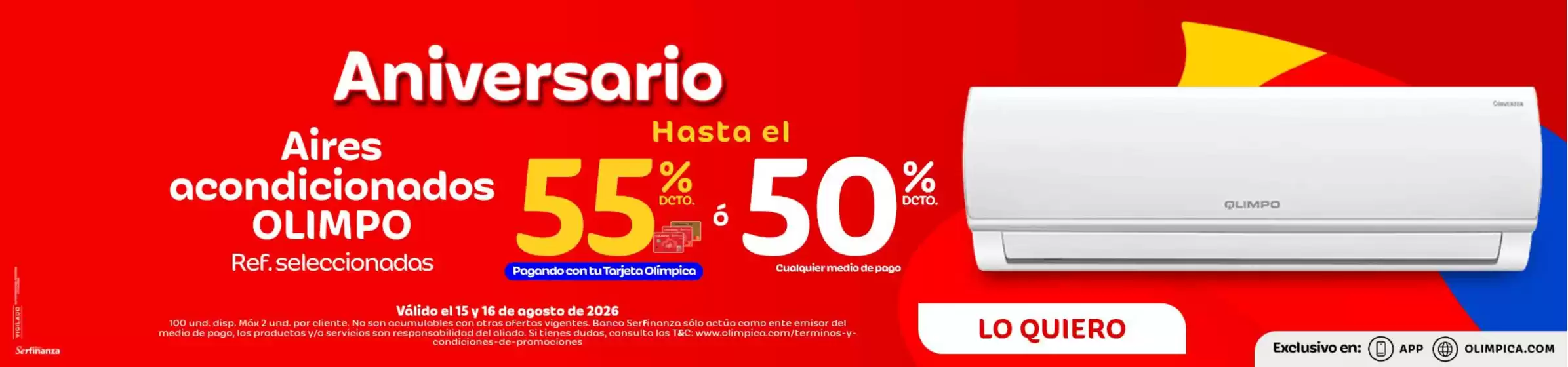 Catálogo Olímpica | Nuevas ofertas para descubrir | 2026-08-15T00:00:00.000Z - 2026-08-16T00:00:00.000Z