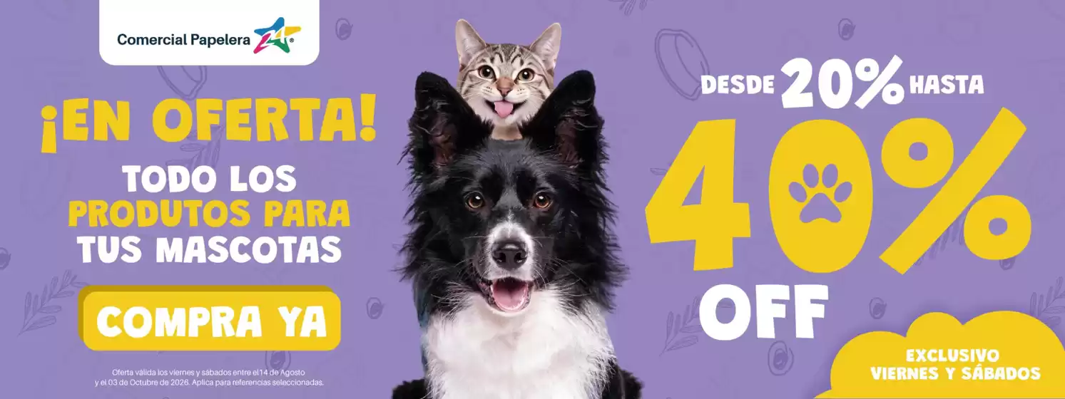 Catálogo Comercial Papelera | Desde 20% Hasta 40% OFF | 2026-08-17T00:00:00.000Z - 2026-10-03T00:00:00.000Z