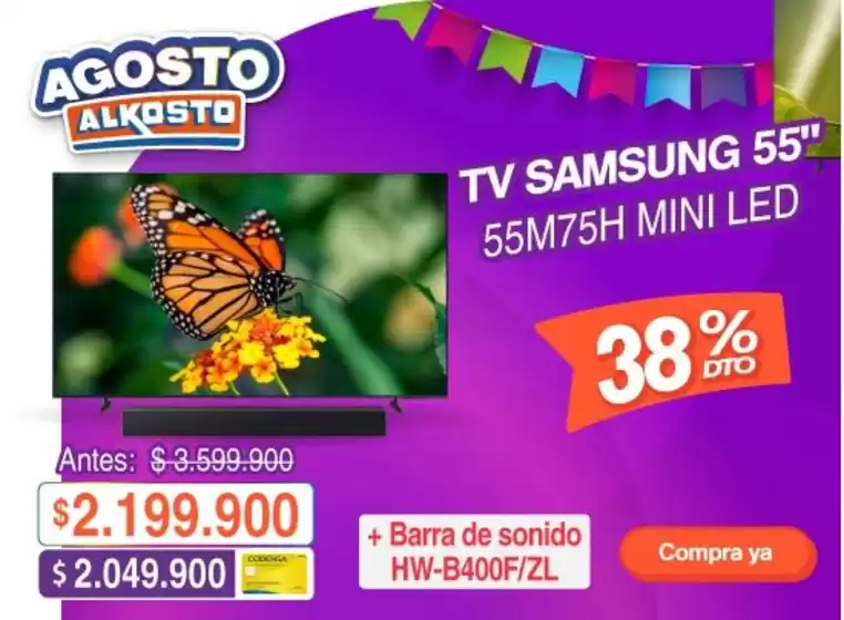Catálogo Alkosto en Aguazul | Descubre ofertas atractivas | 2026-08-01T00:00:00.000Z - 2026-08-31T00:00:00.000Z