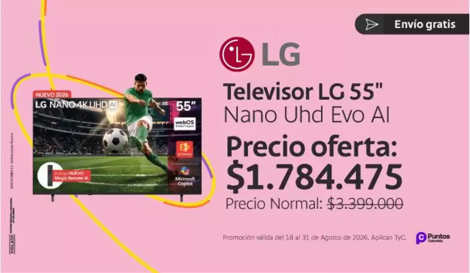 Catálogo Bancolombia | Excelente oferta para todos los clientes | 2026-08-18T00:00:00.000Z - 2026-08-31T00:00:00.000Z