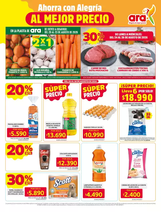 Catálogo Ara | Folleto ara s34 ahorro | 2026-08-20T00:00:00.000Z - 2026-08-26T00:00:00.000Z