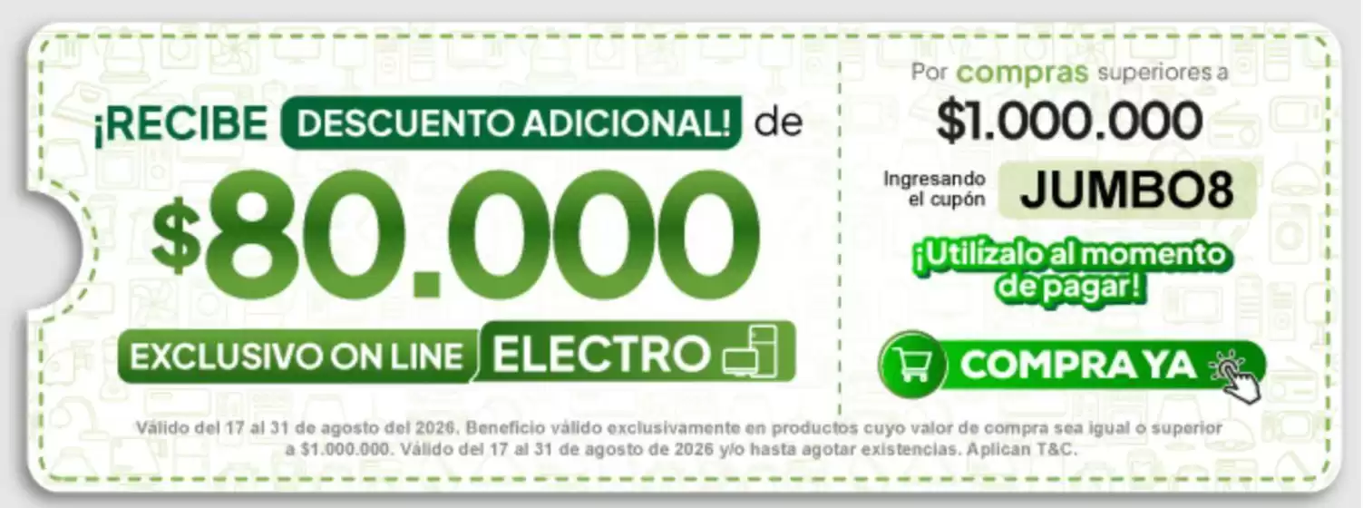 Catálogo Jumbo | Nuestras mejores ofertas para ti | 2026-08-17T00:00:00.000Z - 2026-08-31T00:00:00.000Z