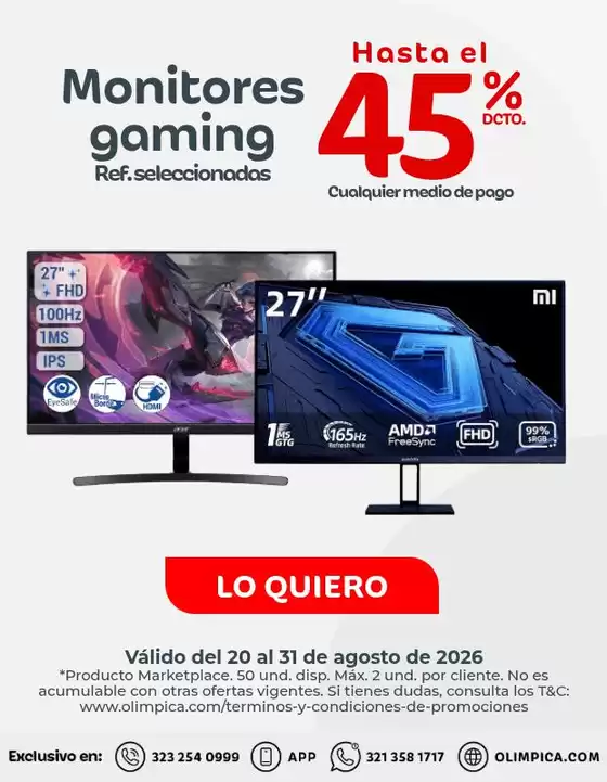 Catálogo Olímpica | Grandes descuentos en productos seleccionados | 2026-08-20T00:00:00.000Z - 2026-08-31T00:00:00.000Z