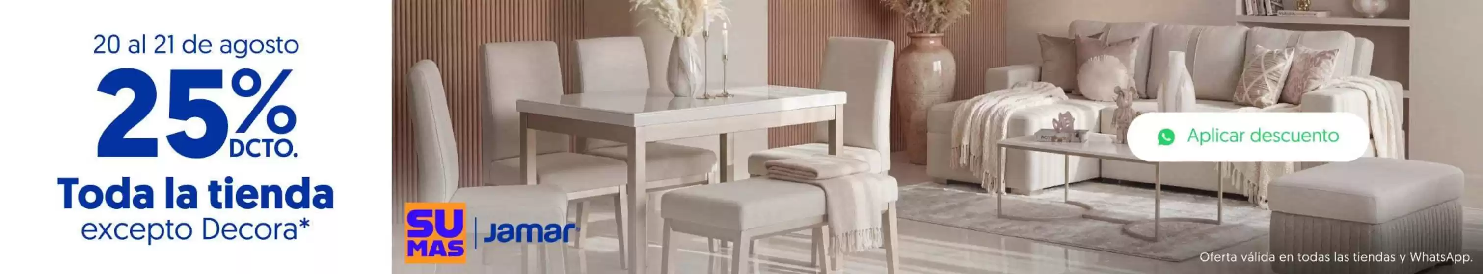 Catálogo Muebles Jamar | Nuevas ofertas para descubrir | 2026-08-20T00:00:00.000Z - 2026-08-21T00:00:00.000Z