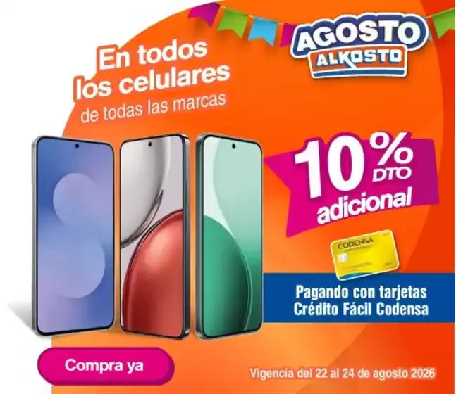 Catálogo Alkosto en Rionegro Santander | Ofertas Alkosto | 2026-08-22T00:00:00.000Z - 2026-08-24T00:00:00.000Z