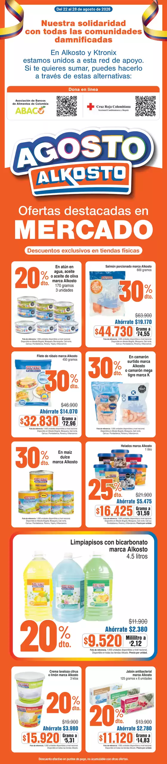Catálogo Alkosto | Separata mercado solidarios 22agosto2026 | 2026-08-22T00:00:00.000Z - 2026-08-28T00:00:00.000Z