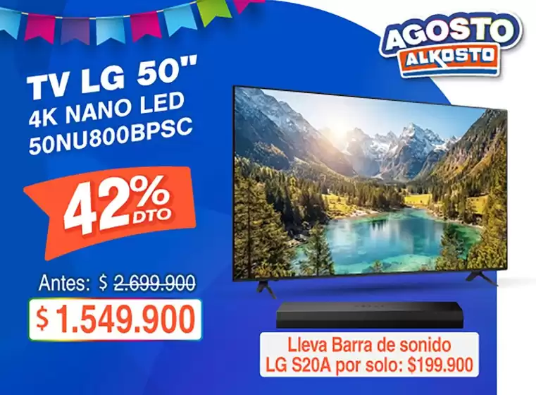 Catálogo Alkosto en Rionegro Santander | Nuestras mejores gangas | 2026-08-01T00:00:00.000Z - 2026-08-31T00:00:00.000Z