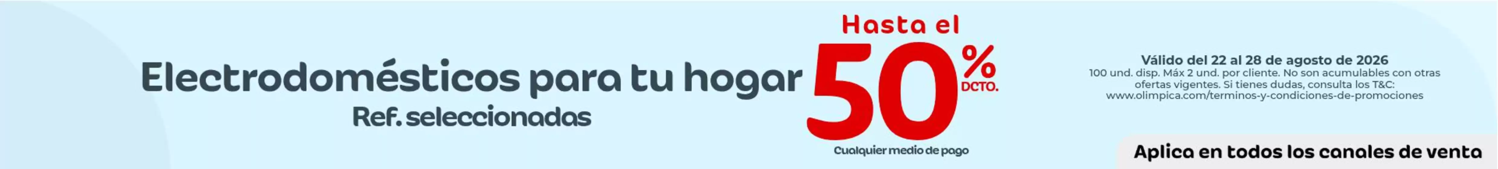 Catálogo Olímpica | Ofertas principales para todos los clientes | 2026-08-22T00:00:00.000Z - 2026-08-28T00:00:00.000Z