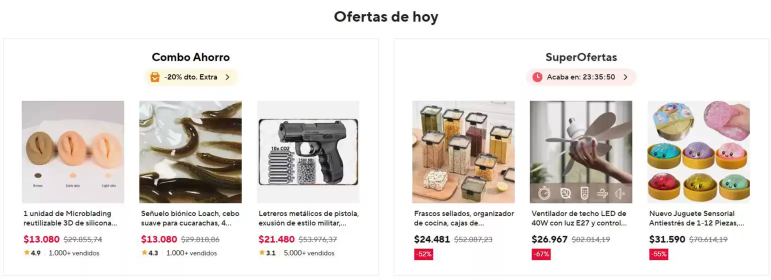 Catálogo Ali Express en Puerto Escondido | Ofertas de hoy | 2026-08-24T00:00:00.000Z - 2026-08-24T00:00:00.000Z