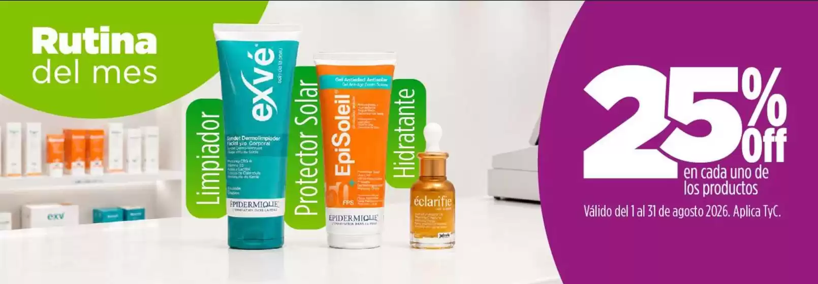 Catálogo Cutis | Rutina del mes 25% OFF | 2026-08-24T00:00:00.000Z - 2026-08-31T00:00:00.000Z