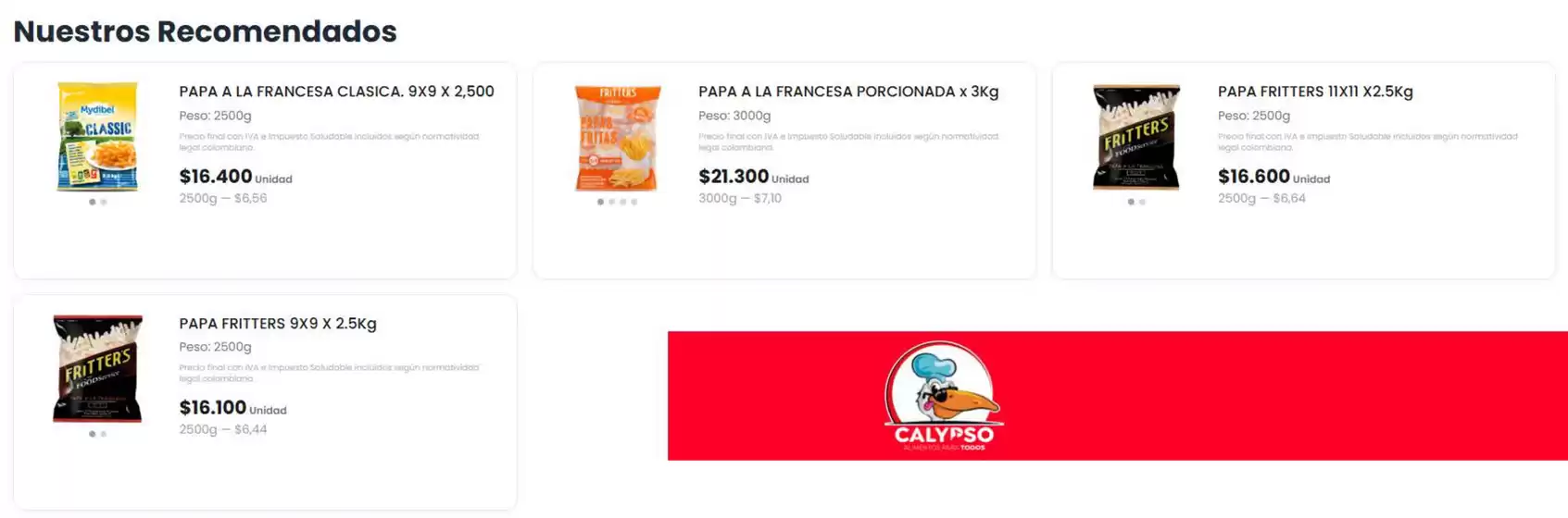 Catálogo Calypso | Mejor precio para ti | 2026-08-24T00:00:00.000Z - 2026-08-28T00:00:00.000Z