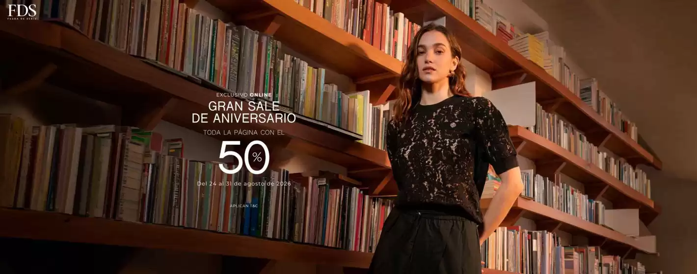 Catálogo Fuera de Serie | Gran sale de aniversario 50% OFF | 2026-08-25T00:00:00.000Z - 2026-08-31T00:00:00.000Z