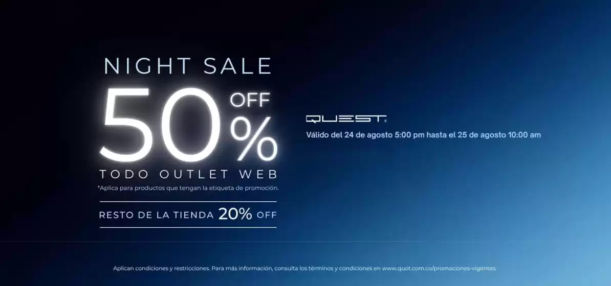 Catálogo Quest | Night Sale 50% OFF | 2026-08-25T00:00:00.000Z - 2026-08-25T00:00:00.000Z