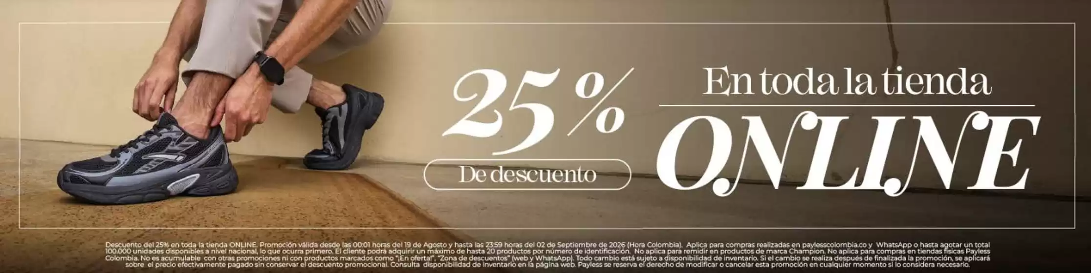 Catálogo Payless | 25% OFF en toda la tienda | 2026-08-26T00:00:00.000Z - 2026-09-02T00:00:00.000Z