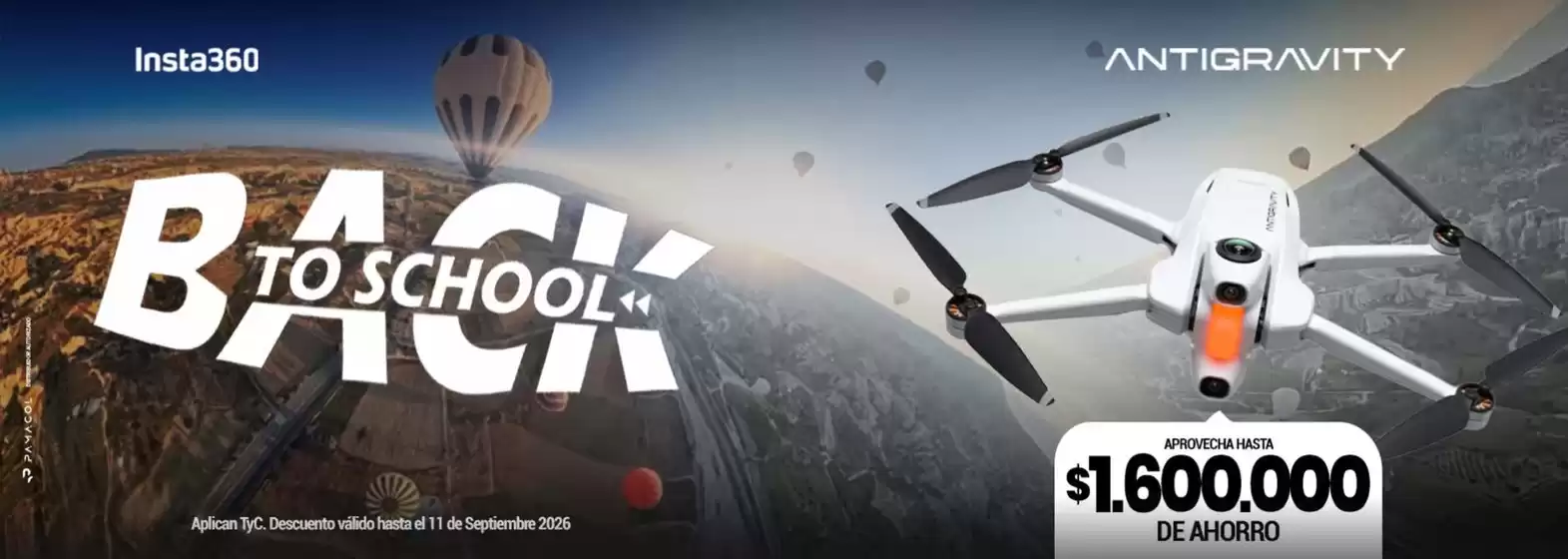 Catálogo Garmin | Back to school ANTIGRAVITY: $1,600,000 | 2026-08-26T00:00:00.000Z - 2026-09-11T00:00:00.000Z