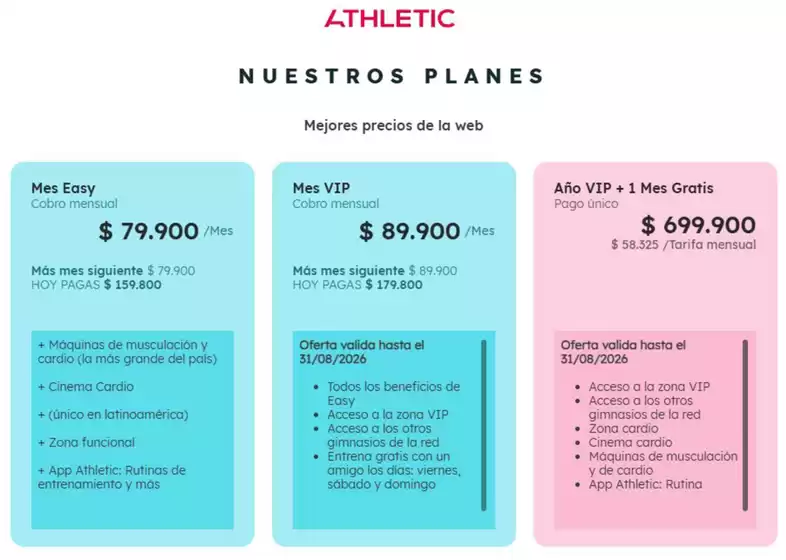 Catálogo Athletic | Ofertas Especiales de la web | 2026-08-26T00:00:00.000Z - 2026-09-02T00:00:00.000Z