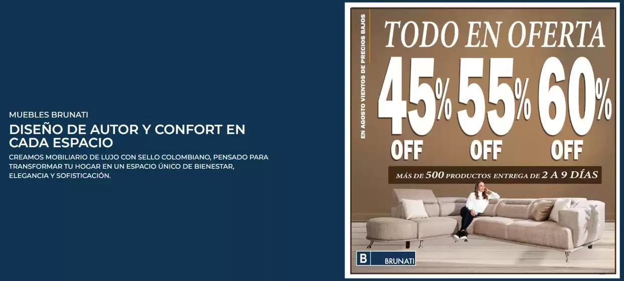 Catálogo Brunati | Descuentos de 45%, 55% y 60% OFF | 2026-08-26T00:00:00.000Z - 2026-08-31T00:00:00.000Z