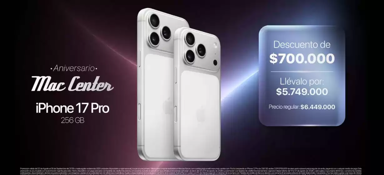 Catálogo Mac Center | Precios Especiales | 2026-08-26T00:00:00.000Z - 2026-09-08T00:00:00.000Z