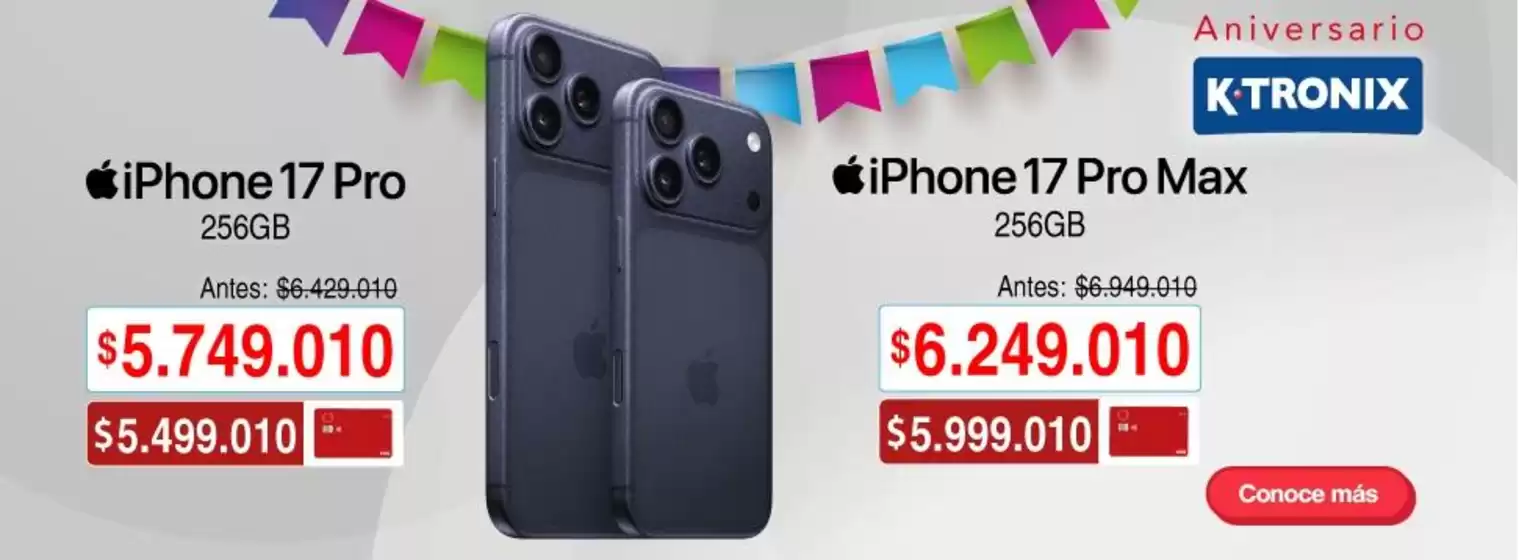 Catálogo Ktronix en Angelópolis | Ofertas Ktronix | 2026-08-26T00:00:00.000Z - 2026-09-09T00:00:00.000Z