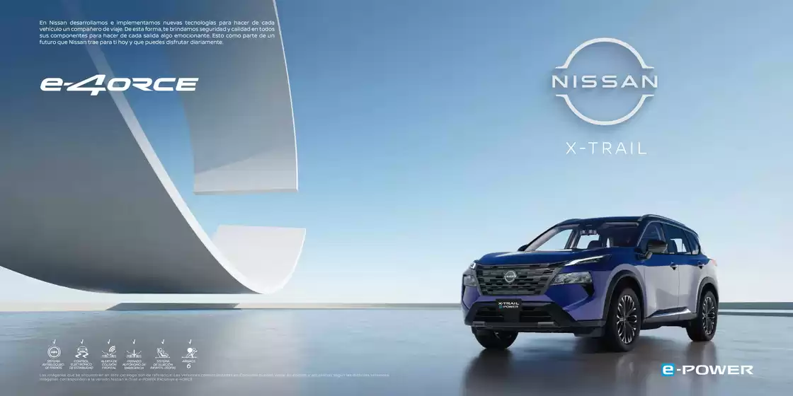 Catálogo Nissan | Brochure nissan x trail e power v3 | 2026-08-26T00:00:00.000Z - 2026-09-09T00:00:00.000Z