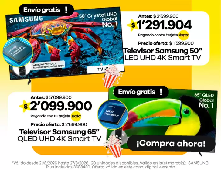Catálogo Éxito | Ofertas Éxito | 2026-08-21T00:00:00.000Z - 2026-08-27T00:00:00.000Z